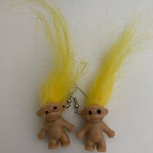 Handmade Troll Earrings